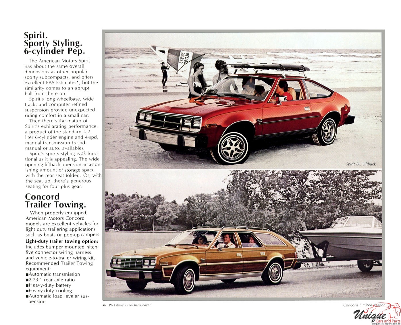 1983 AMC Concord Spirit Brochure Page 1